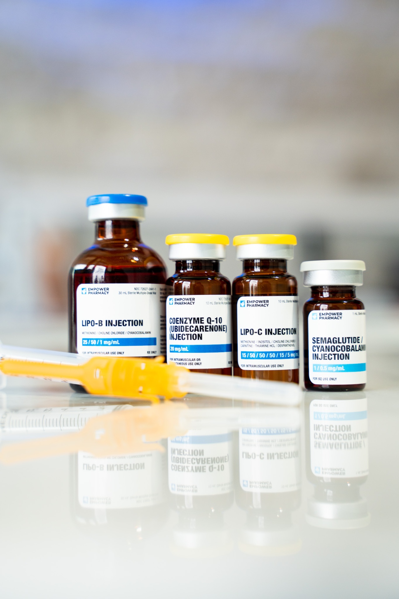 iCRYO Avon IM shot menu vials