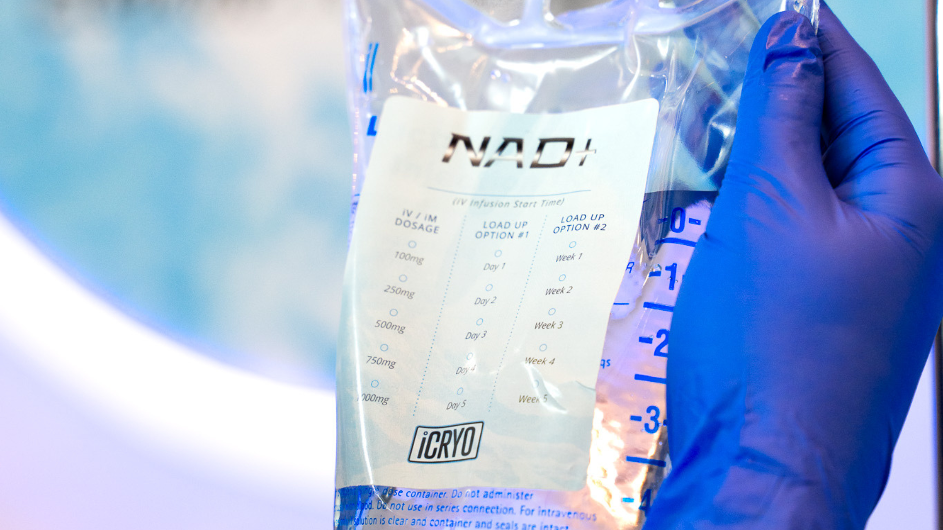 NAD+ IV therapy at iCRYO Avon in Avon, CT